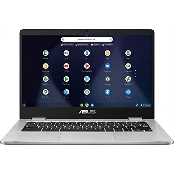 ASUS C423NA Chromebook 14" Full HD 1920 x 1080 Intel Celeron N3350 2.4GHz 4GB Memory 32GB eMMC, Chrome OS, Silver