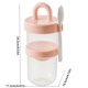 thumbnail image 3 of Taza Portátil de Doble Capa para Ensalada y Yogur con Tapa y Cuchara – Diseño Antiderrames y Transparente para Comidas Saludables en Movimiento, Ideal para el Trabajo, la Escuela o Viajes, 3 of 9