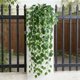 thumbnail image 5 of Artificial Hanging Plants for Wall Decor with Lifelike Silk Leaves, Indoor Outdoor Fake Begonia Ivy Greenery for Home Office Wedding Balcony Decoration, 37 Inch Long, Easy to Install, 5 of 8
