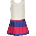 thumbnail image 2 of Robe Fille Kaki Marine Jupe Plissée Uniforme Scolaire 7 Ans, 2 of 7