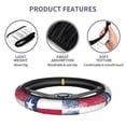 thumbnail image 5 of Steering Wheel Cover For 15 Inches Retro Texas Flag Neoprene Anti-Slip Universal Car Steering Wheel Grip Wrap Protective Case Cover, 5 of 6