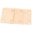 thumbnail image 1 of Electric Guitar Neck Shim Maple Wood Neck Shim Plate Spacer Instrument Replacement Accessory  For Guitar And Bass Repair, 1 of 8