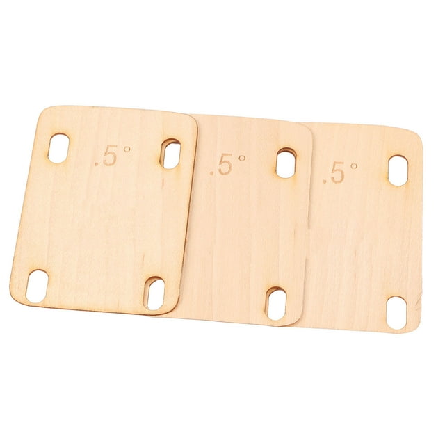 Electric Guitar Neck Shim Maple Wood Neck Shim Plate Spacer Instrument Replacement Accessory For Guitar And Bass Repair