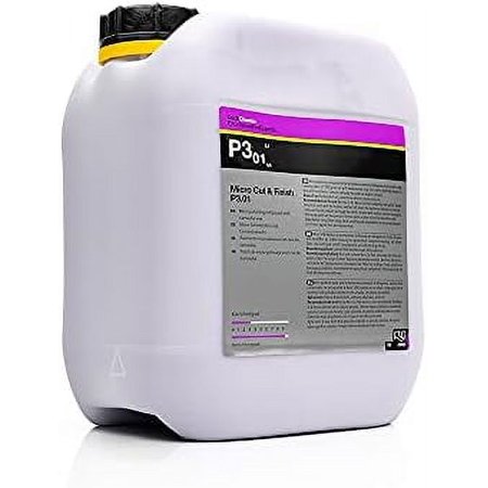 Koch-Chemie - Micro Cut & Finish Polishing Compound with Carnauba Wax - Permanent Removal of Holograms, Fine Scratches & Sanding Marks; Long Term Sealing; Non-Fugitive Silicones (5 Liters)