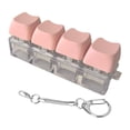 thumbnail image 1 of Llavero con teclado antiestrés para adultos, creativo, portátil, con botón de llave, juguete de descompresión novedoso para fiestas, hombres, mujeres, 4 teclas, 1 of 8