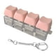 thumbnail image 1 of Llavero con teclado antiestrés para adultos, creativo, portátil, con botón de llave, juguete de descompresión novedoso para fiestas, hombres, mujeres, 4 teclas, 1 of 8