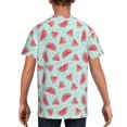 thumbnail image 5 of Wukai Watermelon Youth Unisex Short Sleeve T-Shirt for Boys, Girls, Teens, and Kids-X-Small, 5 of 7