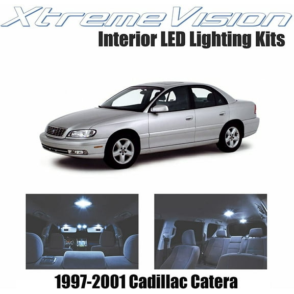 XtremeVision Interior LED for Cadillac Catera 1997-2001 9 Pieces Cool White Interior LED Kit   Installation Tool