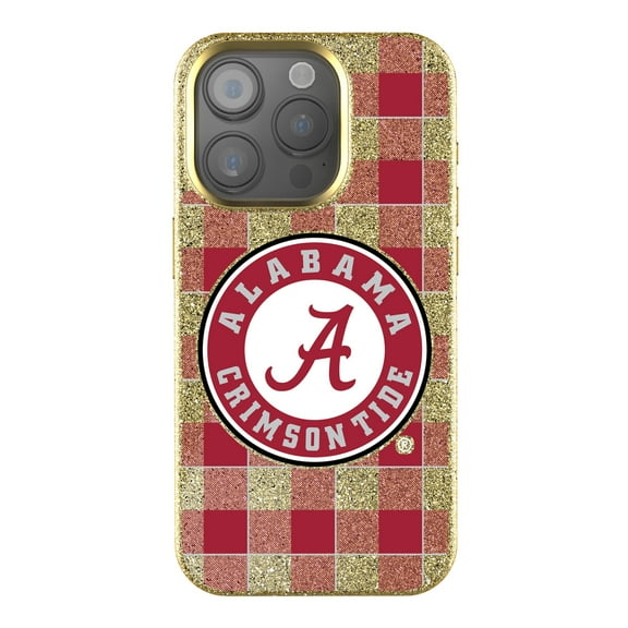Keyscaper Alabama Crimson Tide Plaid Bling iPhone Case