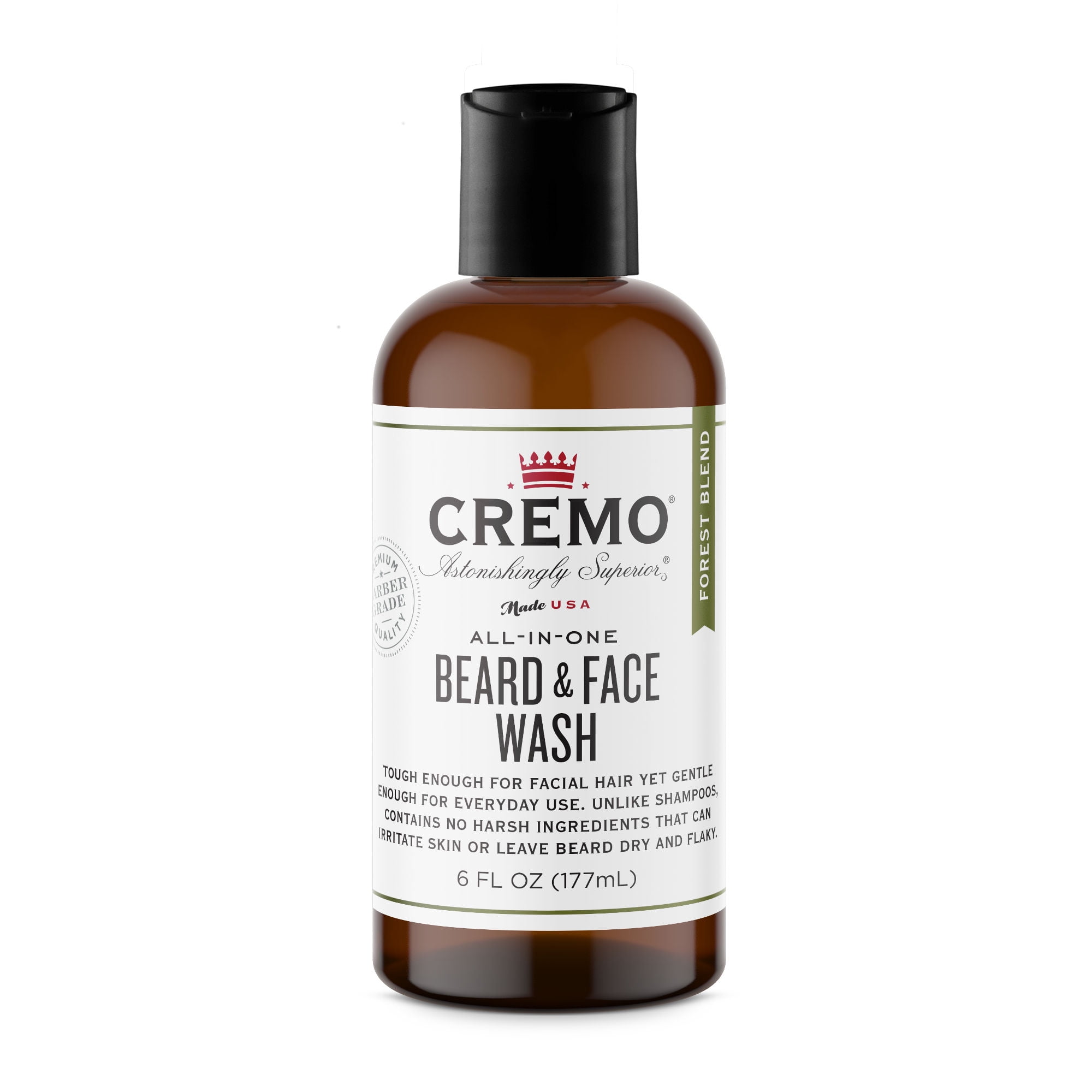 CREMO Cremo Beard and Face Wash, Forest Blend, 6oz