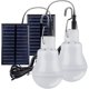 thumbnail image 1 of 2 Portable Solar Camping Light,solar Bulb Led Solar Emergency Lamp Light Garden Lantern Solar Lighting With Hook Light Bulb Panel For Camping,fishing, 1 of 4