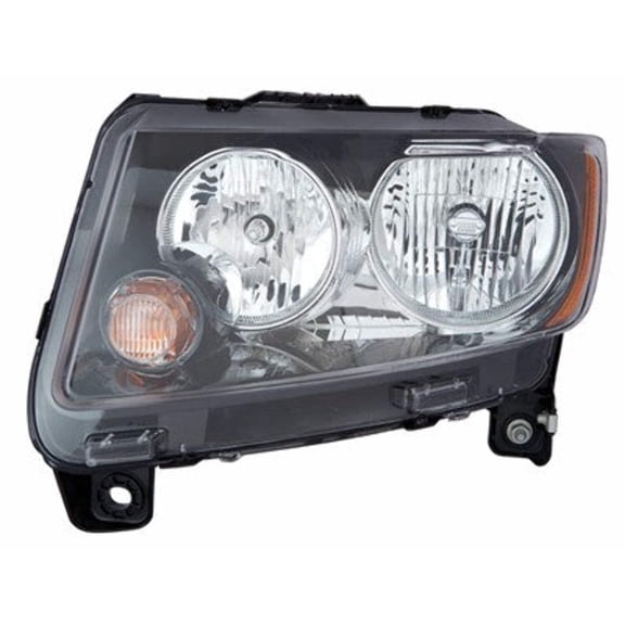 Aftermarket 2013-2017 Jeep Compass  Aftermarket Driver Side Halogen Headlight Assembly 68171215AC