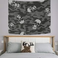 thumbnail image 2 of GZHJMY Tapestry Vintage Camouflage Skull Tapestry Wall Hanging Decorative Wall Blanket Bedding Tapestry for Bedroom Living Room Dorm 60"x51" Gift Decor, 2 of 7