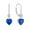 09_Sep._Sapphire, variant on PYNZY Heart Dangle Drop Earrings, 925 Sterling Silver Earrings for Women with Aquamarine Birthstones Leverback Jewelry for Gifts