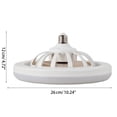 thumbnail image 2 of CIYISON LED Ceiling Fan Light 30W with Remote Control 2800K-6500K Modern Home Lighting, 2 of 21