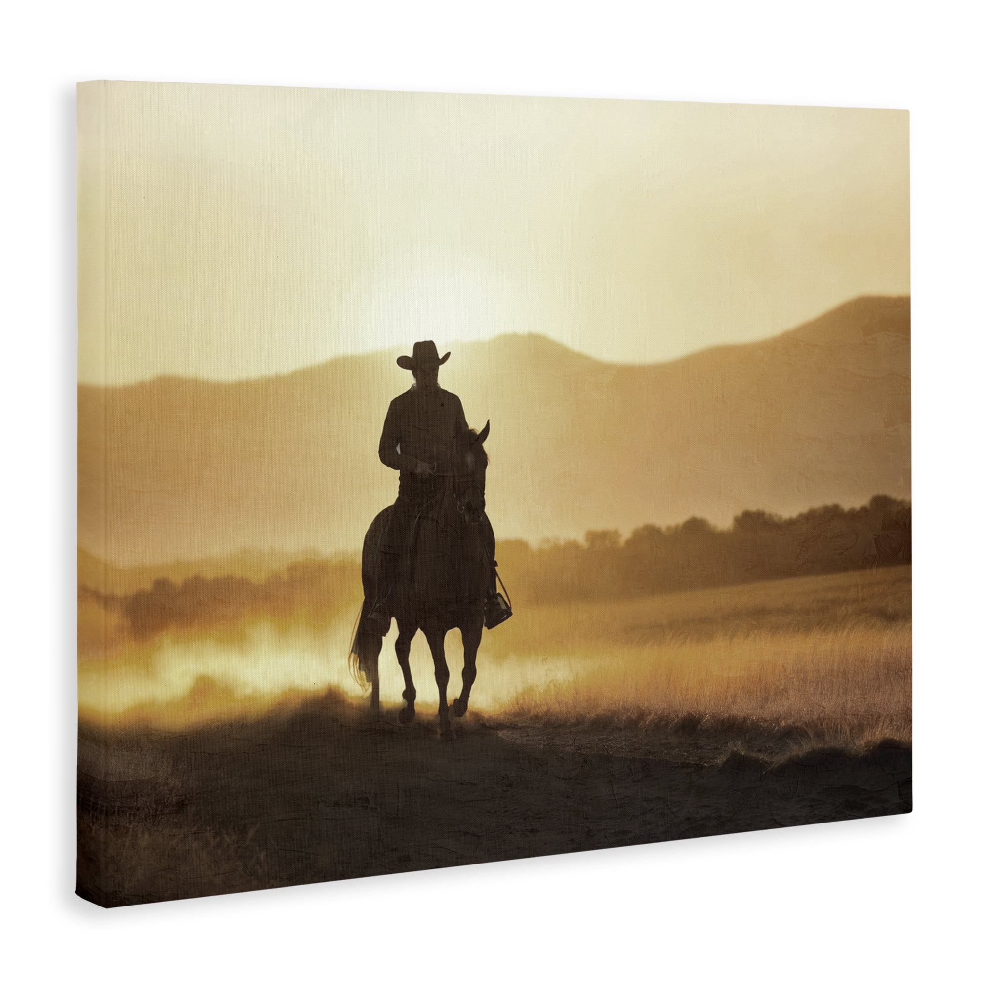 Stupell Industries Cowboy's Ride Home Canvas Wall Art, design by Kim Allen