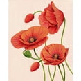 thumbnail image 2 of Popp, Grace 26x32 White Modern Wood Framed Museum Art Print Titled - Soft Coral Poppies II, 2 of 4