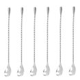 thumbnail image 1 of Bar Spoons Stainless Steel Professional Cocktail Mixing Spoon Bar Tool Japanese Style Teardrop, 1 of 5