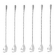 thumbnail image 1 of Cucharas de barra Cuchara mezcladora de cócteles profesional de acero inoxidable Herramienta de barra Estilo japonés Lágrima, 1 of 5