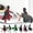 Multicolor, variant on Christmas 5Pcs 3D Printed Robot Action Figure Set with Customizable Accessories and Moveable Joints for Stress Relief, Multicolor