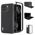 thumbnail image 5 of for Google Pixel 9 Pro Fold Case, Premium Leather Thin Slim Folding Plain Phone Cover Soft Bumper Shockproof Skin Friendly Feeling Protection Case for Pixel 9 Pro Fold,Black, 5 of 5