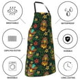 thumbnail image 5 of Kdxio Mask Tropical Flower Apron with Pockets Adjustable Kitchen Aprons for Men Women Waterproof Aprons for Cooking,Drawing,Crafting, Baking Household Cleaning, 5 of 8