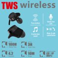 thumbnail image 4 of US001 Mini TWS Audífonoses inalámbricos compatibles con Bluetooth 4.2 Audífonoses estéreo Audífonoses con micrófono, 4 of 7