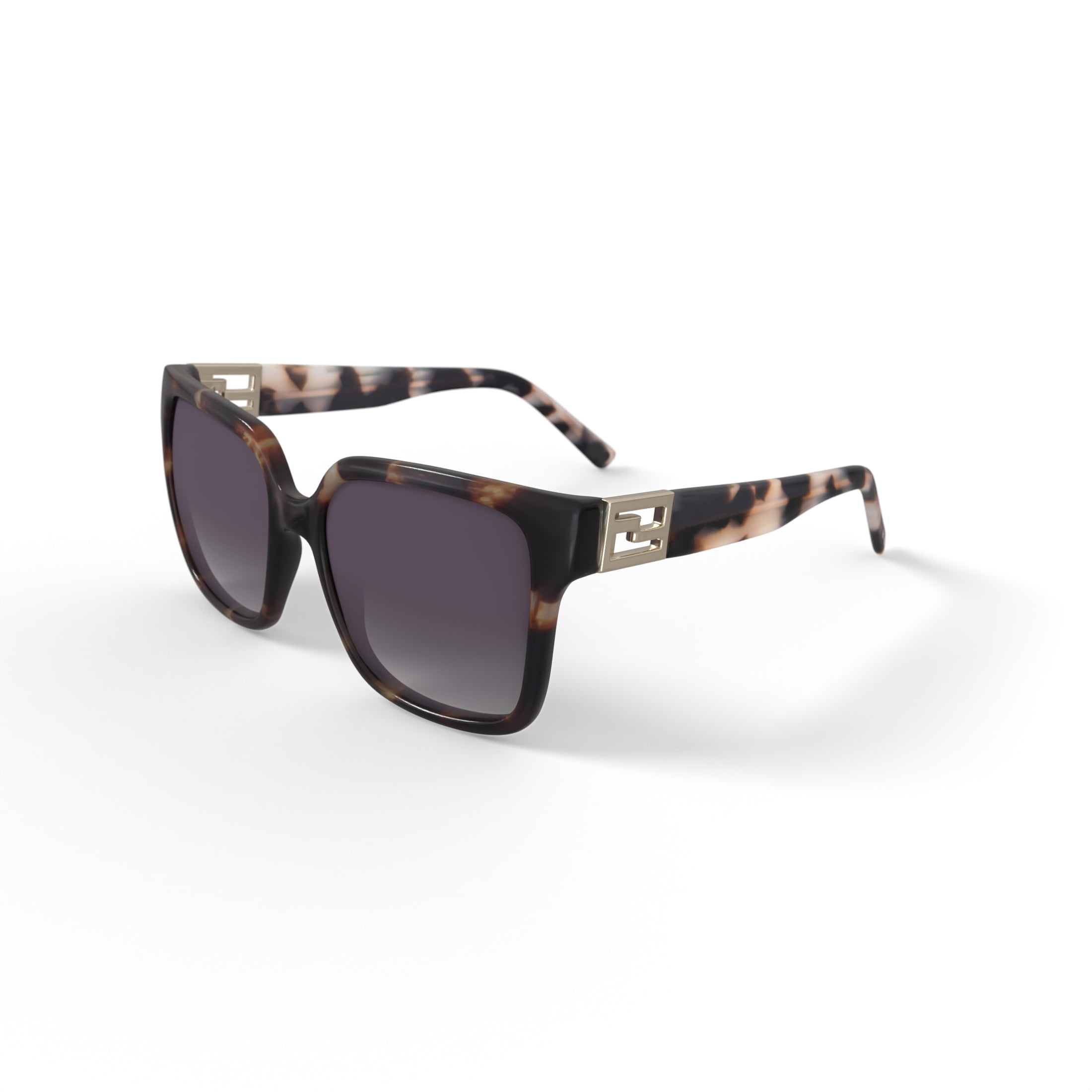 Reverb Women's Square Prescription Fashion Sunglasses, RVLOS2014, Tortoise, 55-19-145, with Case