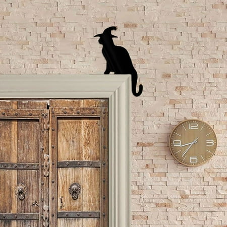 

Goseagotofun Halloween Themed Wall Door And Frame Decorations Featuring Cats And Witchcraft Artwork 2024 Decorations Clearance