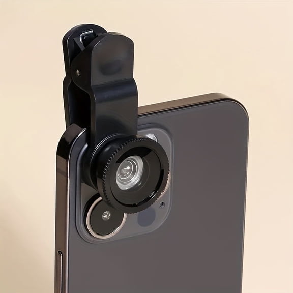 3-in-1 Universal Clip-on Smartphone Lens Kit - Wide-angle, Macro, Fisheye Lenses - Enhance your photography experience; an essential premium accessory.