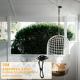 thumbnail image 3 of Ikoopy 2Pcs Hammock Hooks Hanging Kit M6 M8 304 Stainless Steel Ceiling Hanging Kit Sun Shade Sail Hardware Set for Garden Patio, 3 of 10