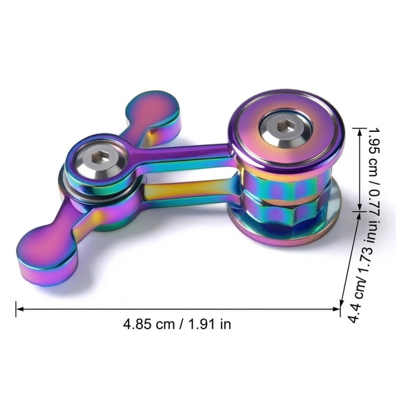 Metal Fidget Spinner for Adults – Silent EDC Spinner with Dual Bearings, Precision-Machined Desk Gadget for Anxiety Stress Relief, Calming Sensory Tool for Focus, 1Pc