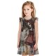 thumbnail image 1 of Balery Vintage Collage Girl Butterfly Camisón de princesa para niñas, pijama de algodón con mangas abullonadas, suave y bonito.-Small, 1 of 6