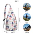 thumbnail image 3 of Tropical Pineapple Backpack - Golden Fruit & Flowers Print, Fashionable Multi-Functional Travel Pack, 3 of 4