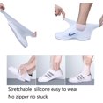 thumbnail image 5 of Funda impermeable para botas de lluvia, cubierta de zapatos con suela gruesa de doble suela, protectores para zapatos Feliz Sencillez, 5 of 5