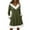 Army Green, variant on Women's Long Sleeve Pullover Dress Casual Knit V-Neck Knee Length Dress with Pockets for Winter Comfort and Outfits,Army Green,L