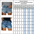 thumbnail image 3 of PALACLOTH Stretchy Hem Short for Womens Jeans Shorts Street Wear Denim Pants, 3 of 3