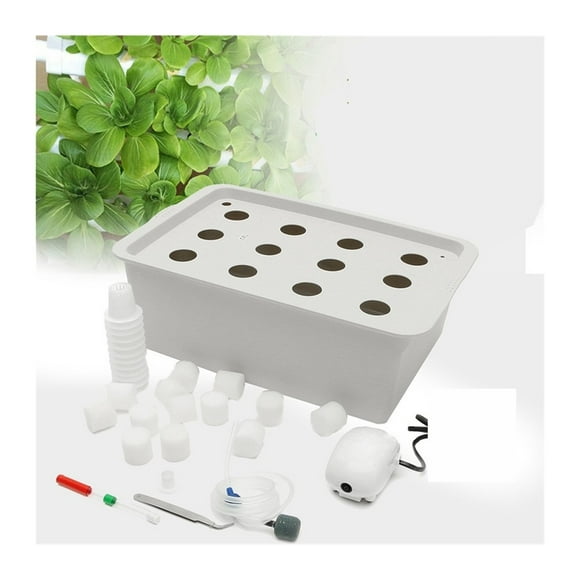 12 Holes Plant Site Hydroponic System Garden Bubble Nursery Pots Planter System Indoor Cabinet Box Grow Kit Cultivation Box ,Easy to Use