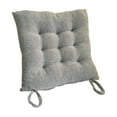 thumbnail image 3 of Premium Outdoor Seat Cushions 40x40 Yangmei Velvet Cushions Soft And Skin Friendly Cushions Living Room Sofa Dining Room Chair Cushions Gray, 3 of 7