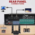 thumbnail image 3 of Receptor de cine en casa Pyle Hi-Fi Wireless BT de 7.2 canales, 3 of 7