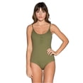 thumbnail image 1 of Traje de baño de una pieza Tavik Lila Ribbed Tank para mujer verde mediano, 1 of 2