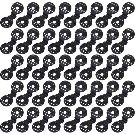 Shade Cloth Plastic Clips, Garden Round Shade Cloth Heavy Duty Lock Grip, Shade Cloth Plastic Clips, Windproof Awning Clamp Grip, Reusable Round Plastic Black Clips