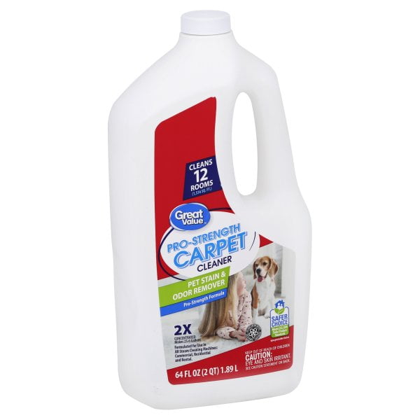 Great Value ProStrength Pet Stain and Odor Remover Carpet Cleaner, 64