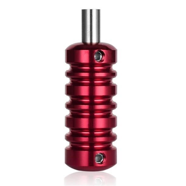 Aleación cómoda antideslizante antideslizante empuñaduras salón agujas mango cuerpo parte suministros manijas agarrar herramientas accesorios rojo 21 mm Vogacara CE001306-02