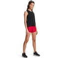 thumbnail image 4 of Under Armour Womens HeatGear Mid Rise Shorty Red 600/Black X-Small, 4 of 6