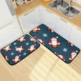 thumbnail image 7 of SKYSONIC Santa Claus 2 Pieces Kitchen Rug Cushioned Anti-Fatigue Kitchen Rugs Set for Home Office Laundry,19.7" x 27.6"+19.7" x 47.2", 7 of 7