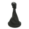 thumbnail image 1 of Gear   Knob Dust Cover, PU Leather Perfect Fitting Car Shifter Boot Black  For Automobiles, 1 of 8