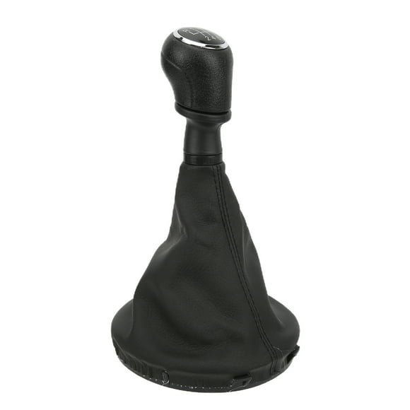 Gear Knob Dust Cover, PU Leather Perfect Fitting Car Shifter Boot Black For Automobiles