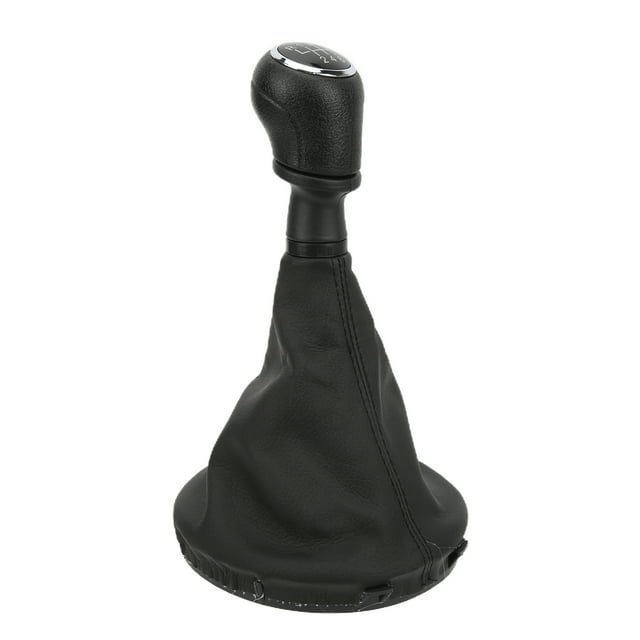 Gear Knob Dust Cover, PU Leather Perfect Fitting Car Shifter Boot Black For Automobiles