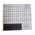 thumbnail image 1 of multicolor Piano keyboard stickers, bold letter piano stickers, 1 of 5